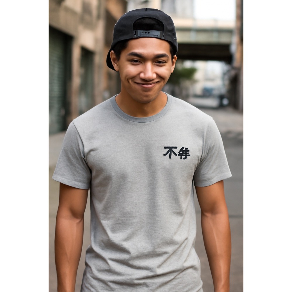 Praise Misfortune Grim Reaper T-Shirt Gray Size M Graphic Tee Streetwear‎